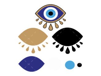 Evil Eye Svg layered
