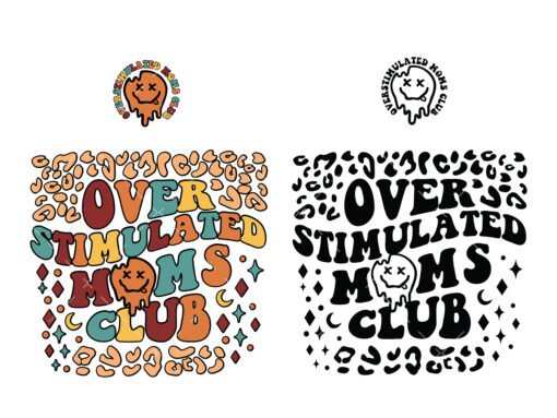 Overstimulated Moms Club SVG