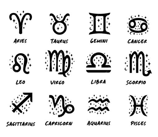 Zodiac signs SVG