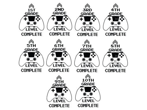 1-10 Grade Level Complete SVG