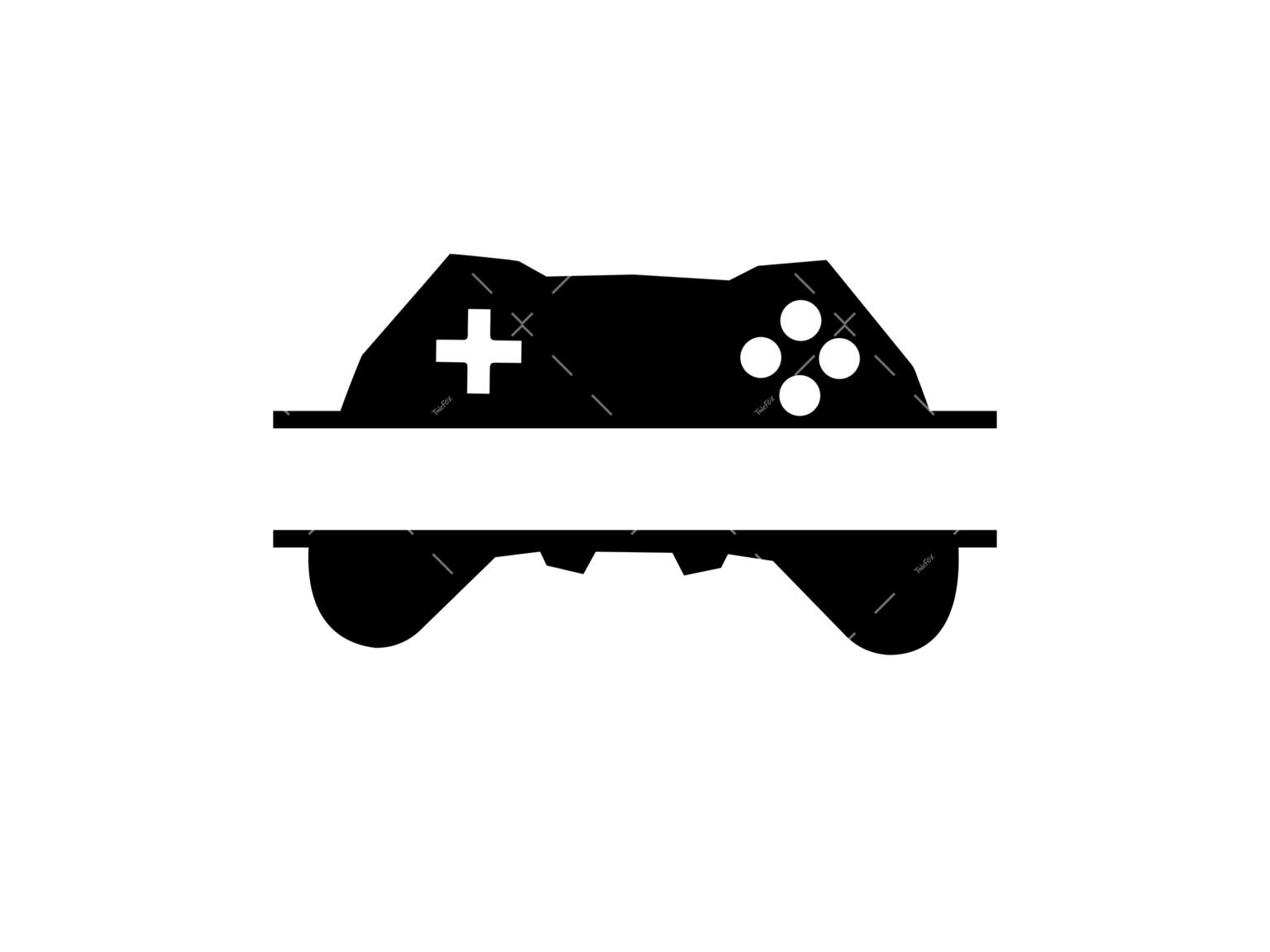 Game controller split SVG, PNG, PDF, Gamer SVG, Game Player svg, gamer ...