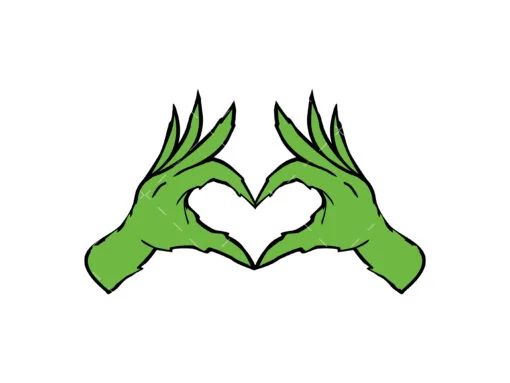Grinch hand SVG
