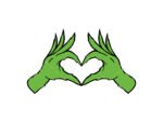 Grinch hand SVG