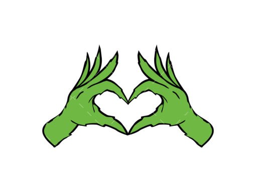 Grinch hand SVG