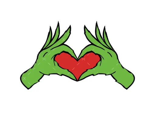 Grinch hand SVG