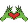 Grinch hand SVG