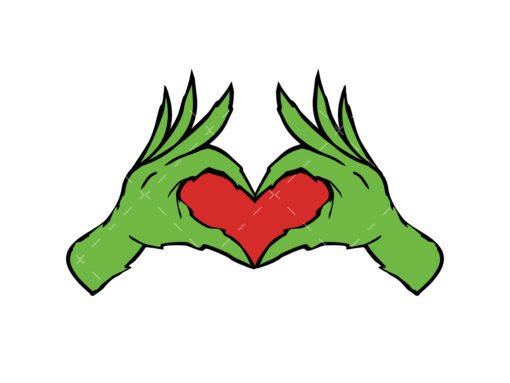 Grinch hand SVG