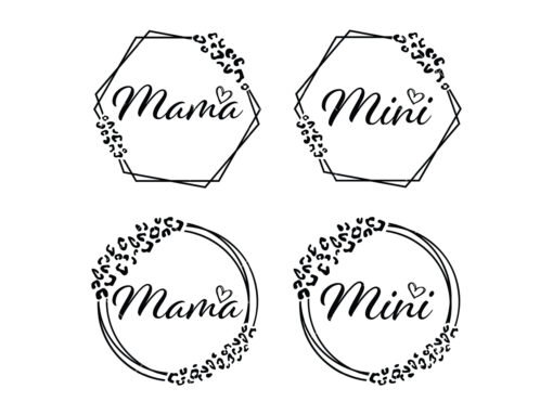 Leopard Mama Mini svg