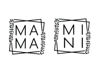 Leopard Mama Mini svg