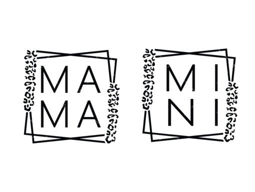 Leopard Mama Mini svg