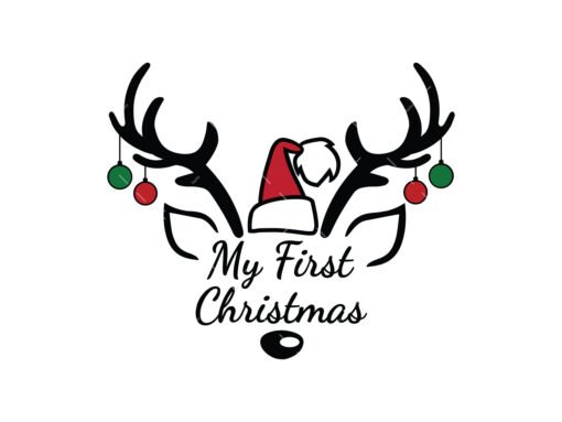 My First Christmas Svg