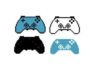 Pixel art Game Controller svg