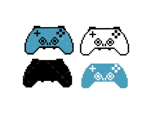 Pixel art Game Controller svg