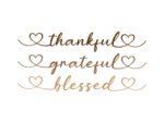 Thankful, Grateful, Blessed SVG