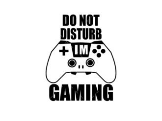 Do not disturb im gaming SVG