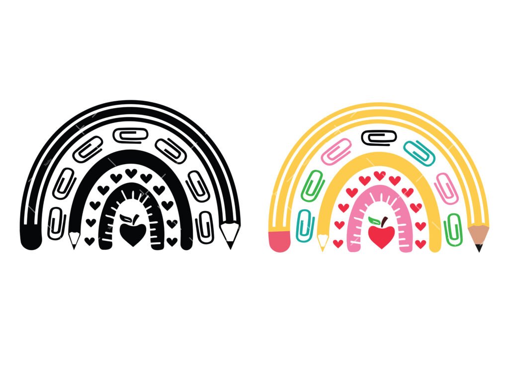 School rainbow SVG