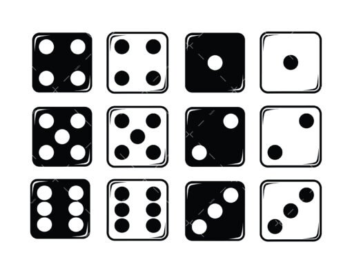 Dice SVG, PNG, PDF, Dice Clipart, dice png, dice silhouette