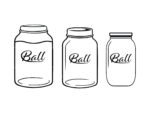 Mason Jar ball SVG