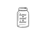 Mason Jar SVG home sweet home