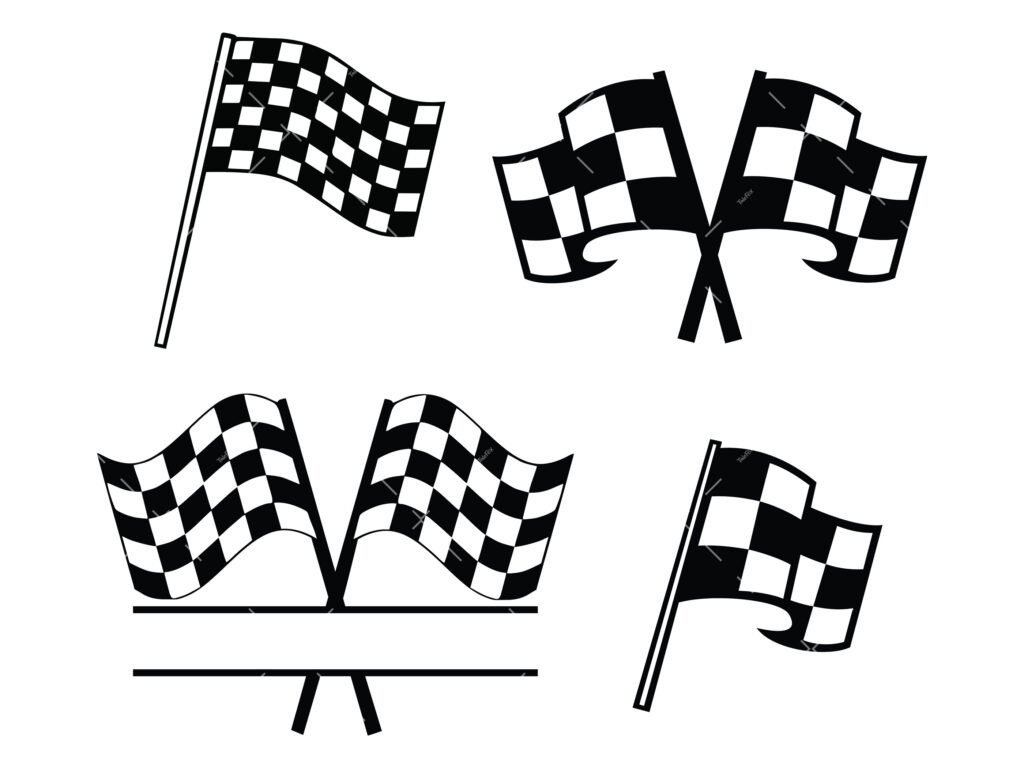 Racing Flag SVG Bundle , PNG, PDF, Car Flag SVG, Checker SVG, Racing ...