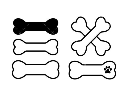dog bones svg