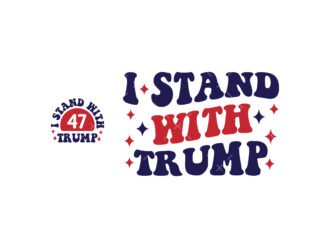 i stand with trump svg