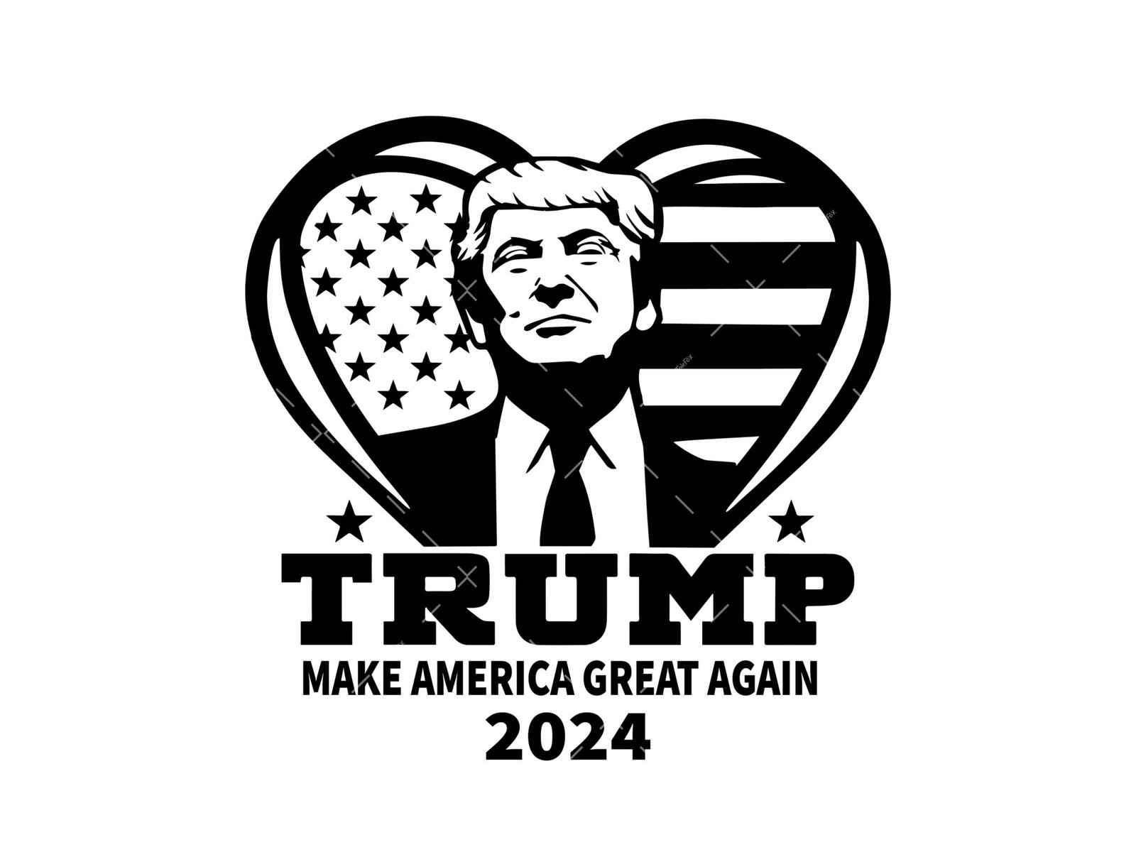 Trump 2024 SVG, PDF, PNG, Trump America Flag SVG