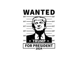 Wanted Trump For President svg