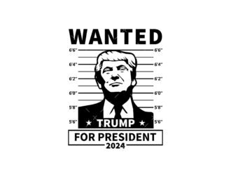Wanted Trump For President svg