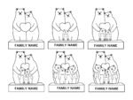 Bear Family Custom SVG