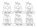 Bear Family Custom SVG