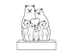 Bear Family Custom SVG
