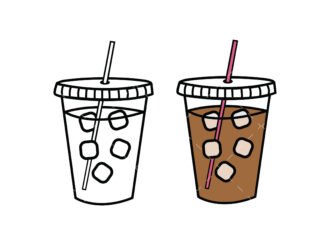 Iced coffee SVG