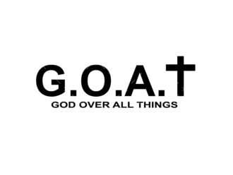 God Over All Things SVG, PDF, PNG, Goat SVG, Christian svg, Faith png, Religious svg