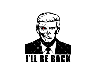 Trump, I'll be back Svg